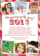 Red RoundRobin - new years photo cards