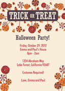 Pinwheel Treats -  Halloween Party Invitations