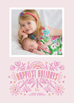 Loveliest Lilacs - Baby Christmas Cards 