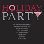 Swizzle Stick -  Christmas Invitations 
