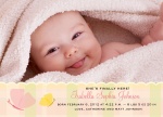Scallop She - Baby Girl Birth Announcements
