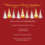 Trim The Tree -  Christmas Invitations 
