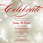 Red Celebrate - Christmas Party Invitations 
