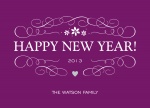 Happy Violets - New Year Cards 