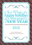 Holiday Plaque -  Christmas Cards for Business