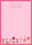 Delft Pink - Baby Shower Thank You Notes