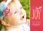 Joy Leaf - Baby Christmas Cards 