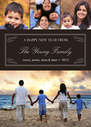  happy new years cards - Classic Label