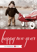 Big Red Happy - new years photo cards