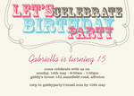 Super Font - Sweet 16 Invitations
