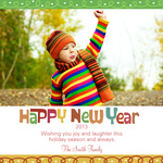 New Year's Swirls - New Year Cards 