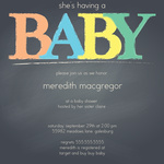 Photo Baby Shower Invites - Color Me Mom