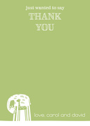 Baby Thank You Cards - Baby Time Green
