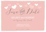 Heart Stamp Date -  Photo Save the Date Cards