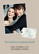  Photo Save the Date Cards - Gift Tag