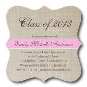 Graduation Invitations - Classic Linen Invite