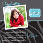Zebra Grad Invite