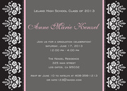 Floral Flare - graduation party invitations