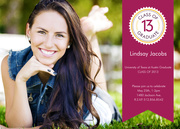 graduation reception invites - Violet Pride