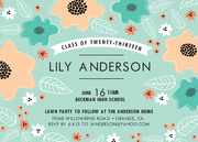 graduation reception invites - Flower Toss