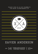 Prep Initials - graduation reception invites