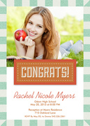 graduation party invitations - Linen Weave