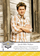 graduation party invitations - Triangle Trio
