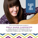 Graduation Invitations - Bold Chevron Invite