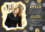 Graduation Invitations - Jewel Frame Invite