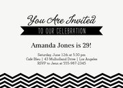Chic Sweet - Adult Birthday Invitations