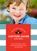 Boy Birthday Invitations - Captain's Call