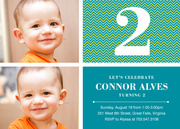  Birthday Invitations for Boys - Native Blue