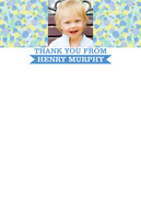 Candy Cool Blue -  Birthday Thank You Notes