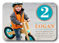  Birthday Invitations for Boys - Bike Badge