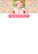 Birthday Thank You Cards - Candy Cool Pink