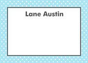  Birthday Thank You Notes - Blue Swiss