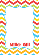 Cheery Chevrons -  Birthday Thank You Notes