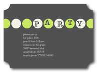 Party Beads - Adult Birthday Invitations