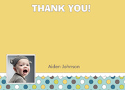 Confetti One Blue - Birthday Thank You Cards