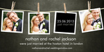Share your nuptial news with beautiful Wedding Announcements from Simply to Impress! Choose from our wide variety of designs today. - Darkroom Wedding Announcement