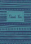 Bluesy Thanks -  Thank You Notes for Men