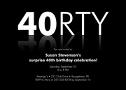 Reflections - Adult Birthday Invitations