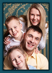 Single Vertical - Blue Frame