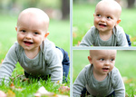 Three Horizontal - Baby Blue Border