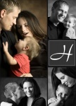 Five Vertical - Gray Monogram