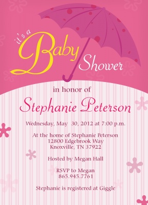 Baby Shower Invites , Rosey Celebration Design