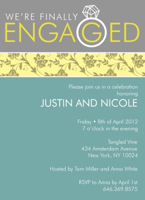 Engagement Party Invitations, Ring Me Design