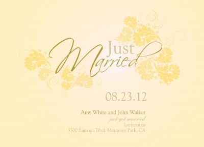 Wedding Announcements, Sunny Days Design