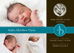 Boy Photo Birth Announcements - Perfect Quilt
