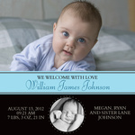 Boy Birth Announcements - Warmest Welcome